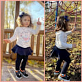 Miniatyrbillede 5 af 5: Pige Vinter Leggings med Nederdele, Fleece Foret Tyk Varme Bukser
