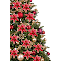 Miniatyrbild 4 av 8: Konstgjorda Julstjärneblommor, Glittrande Julgransdekorationer, Enkel Dekor Glittrig Julstjärna För Julkrans Bröllop Julgran