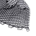 Miniatyrbillede 3 af 5: Gummi Fiskenet Udskiftning Transparent Sort Sammenklappelig Fiskenet til Ferskvand Saltvand 40cm Dybde