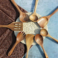 Miniatyrbild 3 av 5: Träskedar för matlagning, Non-stick köksredskap set, Trä