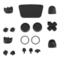 Miniatyrbild 8 av 8: Ersättningsknappar L2 R2 Full Buttons Set Ersättningsknapp Reparationssats för PS5 ControllerSvart