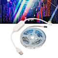 Miniatyrbilde 1 av 8: 11,5 fot LED-stripe lys USB-strømforsyning Bluetooth-skjermbakgrunnsbelysning RGB-tape lys med fjernkontroll for hjemmefest