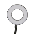 Miniatyrbilde 3 av 8: Selfie Ring Light 10 nivåer lysstyrke 3 lysfarger 5000K LED kamera ringlys for salong sminke svart