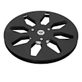 Miniatyrbilde 2 av 8: 1/4 7 Tom Tom Spole Tomt Aluminium Legering 8 Hull Universal Åpning Maskin Del Lyd Tape Tom Spole Svart