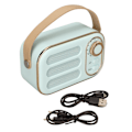 Miniatyrbillede 1 af 5: Bluetooth-højttaler Stereo HiFi-lyd USB-opladning Retro bærbar trådløs højttaler til hjemmet Rejse