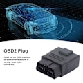 Miniatyrbillede 3 af 8: 16Pin OBD2 stikadapter han til hun ABS plast kode læser fejl check OBD stik