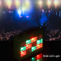 Miniatyrbillede 2 af 5: 15W 12LEDs RGB Flash Scenelys til Fest Disco Lys Lampe EU Pl