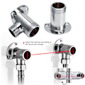 Miniatyrbillede 6 af 8: Indløb G1/2 Udløb G3/4 Vægmonteret Bruserhoved Hane Adapter Badeværelsestilbehør
