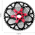 Miniatyrbild 2 av 5: Revolutionerande kassett, bred utväxling för mångsidig cykling, höghållfast stål för exceptionell styrka, optimerad för enkel installation och