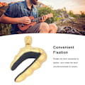 Miniatyrbild 7 av 8: Gitarr Capo Skalle Knopp Låsande Design Mjuk Silikon Repskyddande Capo för Elektriska Akustiska Gitarrer Ukulele Guld