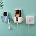 Miniatyrbild 3 av 5: Självhäftande väggmonterad mobiltelefonhållare väggmonterad telefonladdningshållare för hemmakontor sovrum