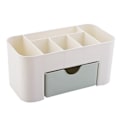 Miniatyrbillede 5 af 5: Kosmetik Makeup Organizer, PP Multifunktionel 6 Rum Makeup Skrivebordsarrangør med Skuffe, Grøn