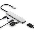 Pikkukuva 1 / 5: USB C -keskitinsovitin MacBook Airille, MacBook Prolle 4K:lla
