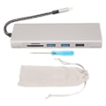 Miniatyrbillede 1 af 5: USB C Hub M.2 Interface SSD-kabinet 8 i 1 100W 5Gbps overførsel Aluminiumlegering USB C Dockingstation til Win