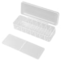 Miniatyrbillede 1 af 5: Kabelarrangørboks Opbevaring Desktop Datakabel Ledningsopbevaringsboks Plast Kabelstyringsboks med låg（hvid）