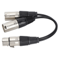Pikkukuva 4 / 5: XLR-naaras - 2 x XLR-uroskaapeli Mikrofoni Stereobalansoitu liitäntäjohto ääniadapterille