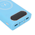 Miniatyrbillede 4 af 8: 10W 5W 6 21700 Batterier Boks Svejsefri Powerbank Boks Kit DIY Trådløs Oplader Ydre Etui Blå