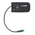Miniatyrbild 2 av 8: Tålig kontrollpanel för elcyklar, universell kompatibilitet LED-display med ABS-hölje, tydlig LED-skärm ger förbättrad synlighet