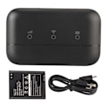 Miniatyrbillede 2 af 8: Mobil WiFi Hotspot med SIM-kortslot, der understøtter 3G 4G 10 brugere 3000mAh batteri bærbar WIFI til mobiltelefon bærbar computer sort