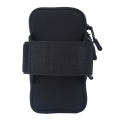 Miniatyrbilde 3 av 5: Utendørs Sport Løping Jogging Trening Gym Arm Håndledd Lomme Armbånd Telefonveske Bag Svart