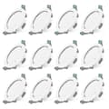 GETIT 12 stk 7w Hvit LED Downlight Innfelt Taklampe Slank Spotlys