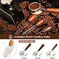 Miniatyrbild 2 av 7: Professionell Espresso Kaffeomrörare, Jämn Espressoextraherings Nålfördelare, Ergonomisk Design för Smidig Bryggning (Svart, 14,2 cm)