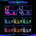 Miniatyrbild 4 av 5: Led-glasögon Ljus upp glasögon Led Visor Glasögon, Luminous Glas