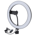 Miniatyrbilde 3 av 5: UN-260 LED-ringlampe med tre farger, trinnløs dimming og bueoverflate, 26 cm, 26 W