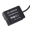 Miniatyrbillede 5 af 8: Type C DMWDCC8 Fuld Dekodet Dummy Batteri Pakke Adapter med Fleksibelt Fjederkabel til G5 Kamera