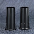 Miniatyrbillede 5 af 5: 4 stk. glatte indervægshøjttalere ABS-plast inverteret rør i flare-design til basseffekt (300. rør)