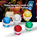 Miniatyrbild 3 av 5: 5PC/set LED-upplyst tryckknapp med mikrobrytare för arkadspel