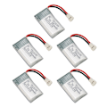 Miniatyrbillede 5 af 5: 5 stk. 3,7V 550mAh fjernbetjening UAV-batteritilbehør til Hubsan X4 H107 H107L H107D MJXRC F47 DFD F180 RC-drone