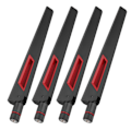 Miniatyrbillede 5 af 5: Til ASUS 8DBi trådløs routerantenne med Rp sMA-grænseflade, der understøtter 2,4 GHz-5 GHz-spektrum (4 stk.)