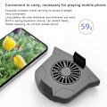 Miniatyrbillede 8 af 8: M5 Mobiltelefon Stråling 2 I 1 Multifunktion Mobiltelefon Stativ Blæser Køling Stum Køler