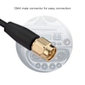 Miniatyrbillede 2 af 5: DAB Digital Bilradio Antenne Glasmontering SMA Han-stik