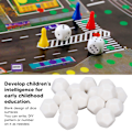 Miniatyrbillede 7 af 8: 30 stk. 12-sidet tomme terninger i plast, skriv på terninger til undervisning, terningesæt i polyhedron til underholdning og undervisning, 2,2 cm, hvid