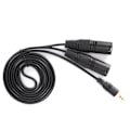 Pikkukuva 2 / 5: Mikrofonikaapeli 3,5 mm liitin - Dual XLR urosadapteri Yhdysjohto Patch-kaapeli