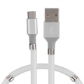 Miniatyrbild 3 av 5: 1m/3,3ft magnetisk absorption mjuk datakabel bärbar Micro Usb snabbladdningskabel