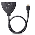 Miniatyrbild 1 av 5: HDMI-switch för dina multimedia behov, stöder Full HD, stabil videoöverföring, 3 in 1 ut manuell växling för hemunderhållning och kontor