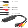 Miniatyrbilde 5 av 5: For HDMI til AV RCA 1080P HD Konverter Adapter Kabel Hann til Hunn for TV VCR DVD