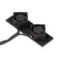 Miniatyrbillede 3 af 5: Varmesink med køleventilator SolidState radiatorer til stationære computere ngff nvme SATA3