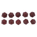 Miniatyrbillede 1 af 5: 10 stk. Polyhedral terninger Akryl bordspil terninger Multifunktionel til