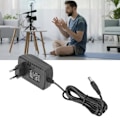 Miniatyrbild 1 av 8: 12V 2A extern strömförsörjningsadapter AC till DC lågspänning 3/4-stiftskontakt strömförsörjningsadapter för högtalare luftfuktare 100‑240V EU-kontakt