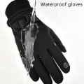Miniatyrbillede 3 af 5: Varme handsker til ski, lette anti-slip touch screen handsker