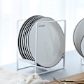 Miniatyrbild 1 av 5: Platshållare Organizer som Sparar Utrymme, Kraftiga Disktorkställ i Kolstål för Skåp som Maximerar Köksutrymmet med Fristående Design