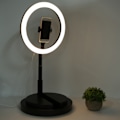 Miniatyrbild 4 av 8: 3500-6000K Justerbar USB Fyllnadsljusstativ Vikbart Fäste för Livestreaming Vlog Svart