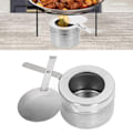 Miniatyrbild 1 av 8: Buffévärmelösningar, Bränslehållare i rostfritt stål för cateringutrustning, Chafing Dish-tillbehör med säkerhetstäckta Sterno-hållare, Portabla