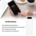 Miniatyrbilde 7 av 8: L20 18650 Batteriholder 10W DIY Mobil Powerbank Etui Bærbar Batterilader med LCD-skjerm for 20 Batterier Hvit