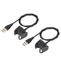 Pikkukuva 1 / 5: 2 kpl 55 cm:n USB-latauskaapeli Fitbit Charge 4 -älykellolle, varaosalaturi, lataustelakka