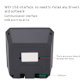 Miniatyrbild 7 av 8: 2D 1D QR-kodskanner Hands Free Desktop USB Automatisk 1D Streckkodsläsare för Butik